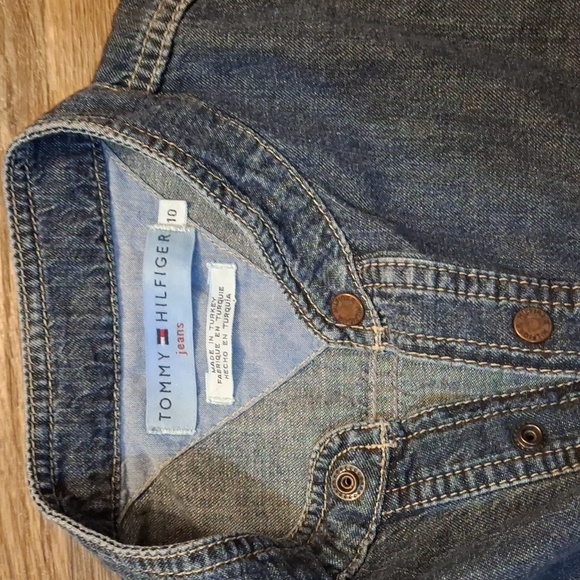 Vintage Tommy Hilfiger Snap Button Denim Dress.  - Picture 3 of 10